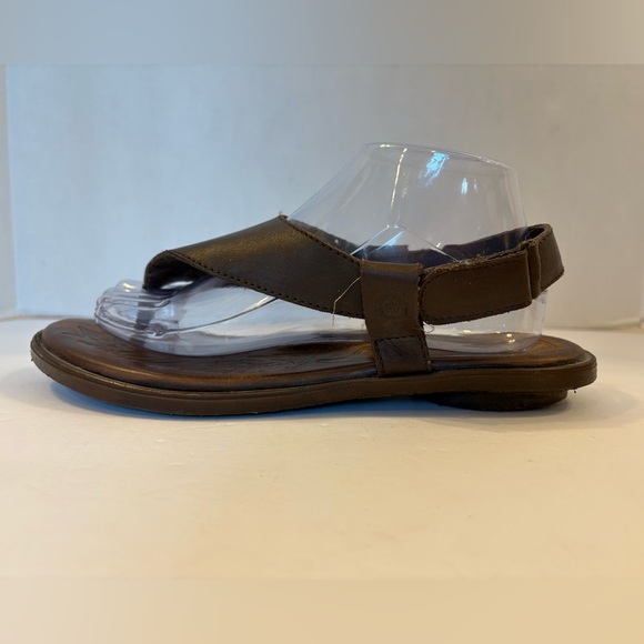 Born brown leather t-strap thong sandals size 9 - Picture 4 of 12